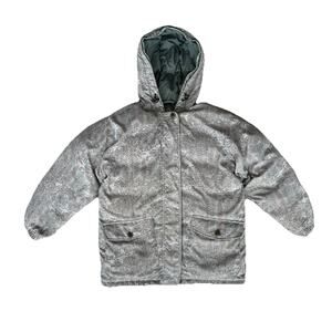 Vintage Woolrich Women’s Goose Down Winter Coat Jacket Green Brown Outdoors S